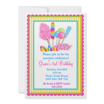 Candy Circus Invitations