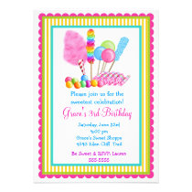 Candy Circus Invitations invitations