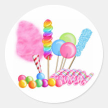 Candy Circus Round Sticker