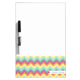 Candy Coated {chevron pattern} Dry-erase Whiteboards