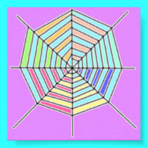 candy coated spider web posters