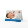 Candy Colours Blau Geburtskarte - Baby Announcement card