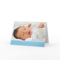 Candy Colors Blau Geburtskarte - Baby Announcement cards by CSKidsOccasions Candy Colors Blau Geburtskarte - Baby Announcement cards
