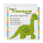 Candy Colors Dino Custom Invites