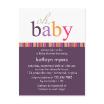 Candy Colors Purple • Baby Shower Invitation postcards by CSKidsOccasions Candy Colors Purple • Baby Shower Invitation postcards