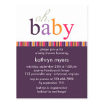 Candy Colors Purple • Baby Shower Invitation Post Card