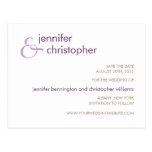 Candy Colors Purple & Orchid Save the Date Postcards