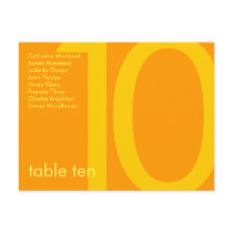 Candy Colors Tangerine Guest Seating postcards