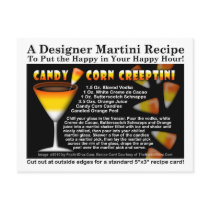 Candy Corn Creeptini Halloween Martini Recipe Post Postcards