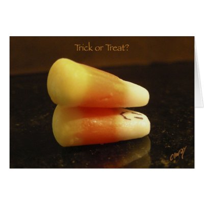 candy corn halloween card