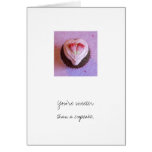 Candy Corn Heart Cupcake Design Greeting Cards