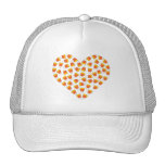 Candy Corn Heart Mesh Hat