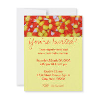 Candy Corn Invitation