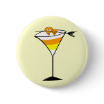 Candy Corn Martini Pinback Buttons