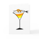 Candy Corn Martini Greeting card