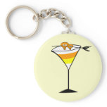 Candy Corn Martini Key Chain