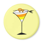 Candy Corn Martini Magnet