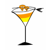 Candy Corn Martini T-shirt by halloweentreats Candy Corn Martini T-shirt