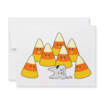 Candy Corn Mishap invitations