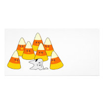 Candy Corn Mishap Photo Card Template