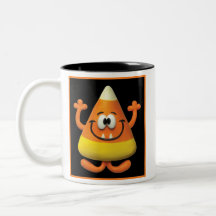 Candy Corn Monster Coffee Mugs