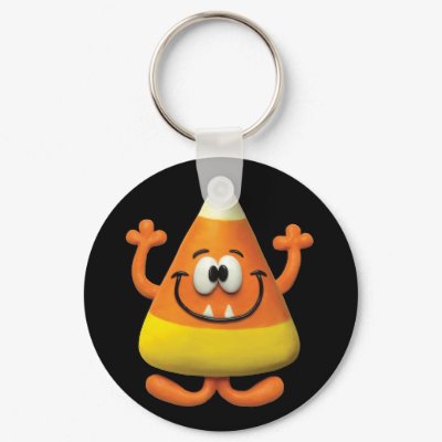 Candy Corn Monster Key Chains by AmyVangsgard