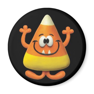 Candy Corn Monster Refrigerator Magnets by AmyVangsgard