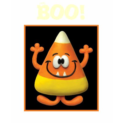 Candy Corn Monster T-shirt by AmyVangsgard