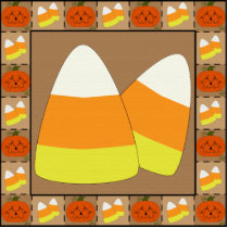 Candy Corn Patchwork Ornament photo sculptures