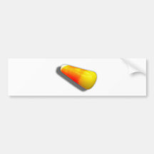 Candy Corn Piece Bumper Stickers