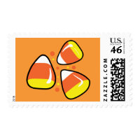 Candy Corn Postage Stamp