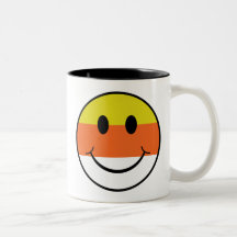 Candy Corn Smiley Mug