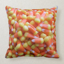 Candy Corn Throw Pillow