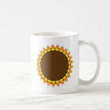 Candy Corn Wreath Coffee Mugs