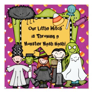 Candy Corny Halloween Party Invitation