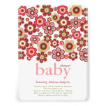Candy Daisies Flowers Blooms Baby Shower Invite