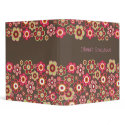 Candy Daisies Pattern Custom 1" Avery Binder