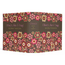 Candy Daisies Pattern Custom Avery 2" Binder
