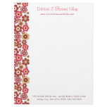 Candy Daisies Pattern Template Letterhead