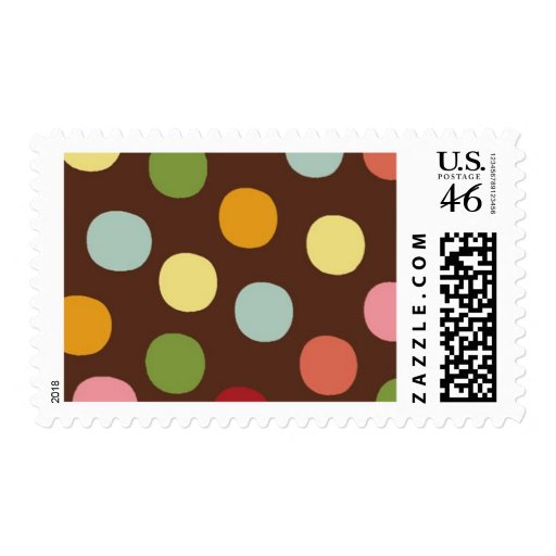 Candy Dots - Brown - Postage
