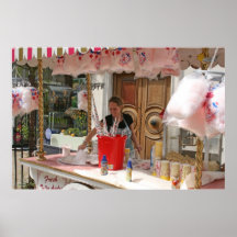 Candy Floss Seller Poster