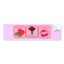 Candy, Flowers, Lovin' bumper stickers by hdowney Candy, Flowers, Lovin' bumper stickers