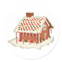Candy Gingerbread Cottage stickers