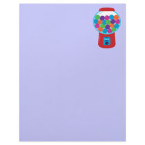 Candy Gumball Machine Customized Letterhead
