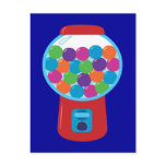 Candy Gumball Machine Post Card