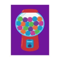 Candy Gumball Machine postcards