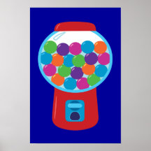 Candy Gumball Machine Poster
