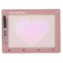 Candy Heart dry erase board with key holder dry erase boards