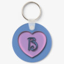 Candy Heart Monogram Keychain by CuteSmallThings Candy Heart Monogram Keychain