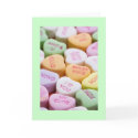 Candy Hearts Cards card